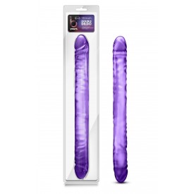 Фиолетовый двусторонний фаллоимитатор 18 inch Double Dildo - 45 см.